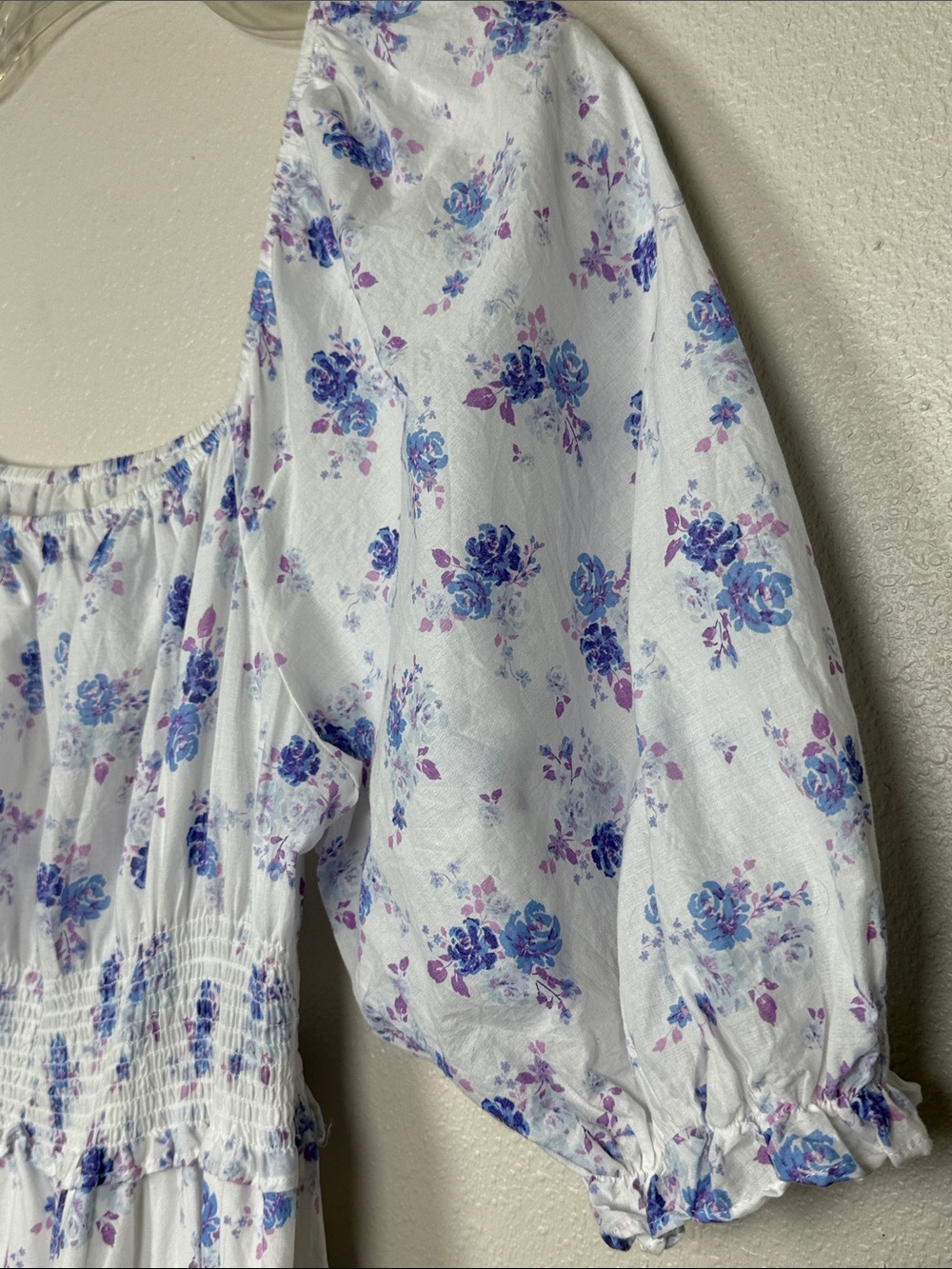 LoveShackFancy x Target Gemma Maxi Dress S Floral Puff Sleeve Smocked Garden - Picture 7 of 16